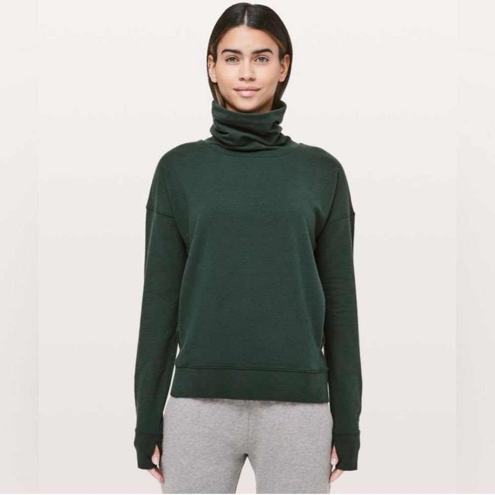 Lululemon Go forward pullover olive green